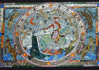 revelations glass mosaic table top